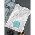 thumbnail image 3 of Baby Shower, Cute Baby Elephant T-Shirt Women -Image by Shutterstock, Female Small, 3 of 4