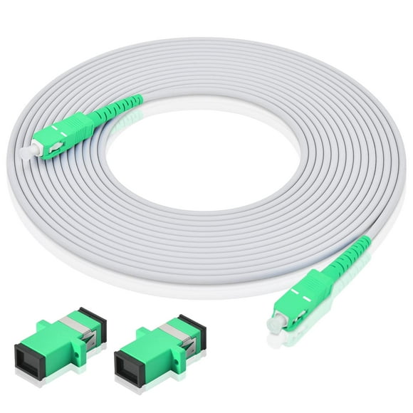 AutCreation Fiber Optic Internet Cable,Fiber Optic Patch Cable SC to SC, Armored Fiber Optic Cable Jumper Optical Patch