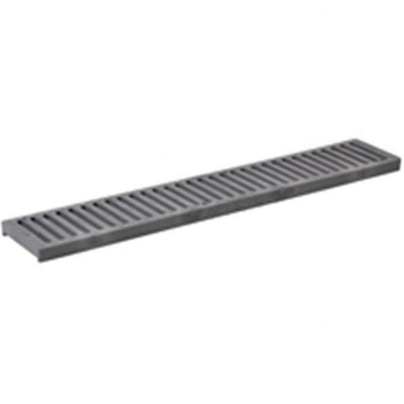 NDS 241 4 In. x 2 Ft. Gray Channel Grate