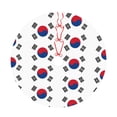 thumbnail image 6 of Korean Flag Tree Skirt Christmas Printed Xmas Holiday Decorations Indoor Outdoor 48", 6 of 6