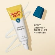 Burts Bees Rescue Lip Relief with Shea Butter and Echinacea, 100% Natural Origin, 2 Pack