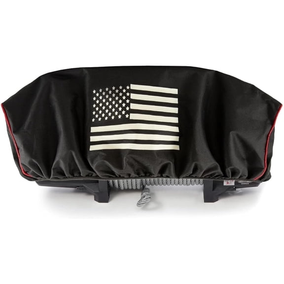 YXMEIGUO Winch Cover, Badlands Winch Cover for 8,500 lb-175,00 lb Winches, Heavy Duty Waterproof Winch Cover for Jeep, ATV, Boat, Trailer, Sailboat