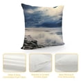 thumbnail image 4 of Chilfamy Blue Coastal Wall Short Plush Pillow Case White, 4 of 5