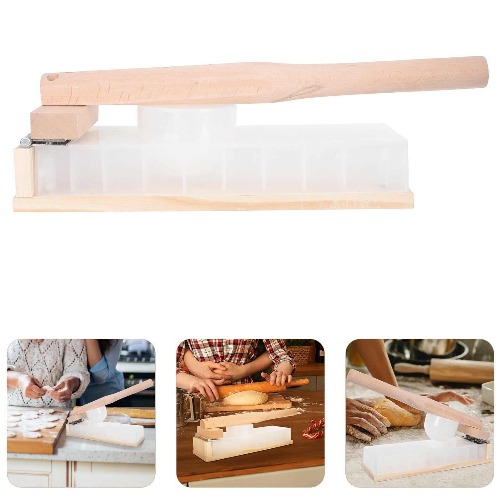WASHWEPE Perogies Maker Press Tortilla Presser Plastic 1Pcs 14.2x3.9in