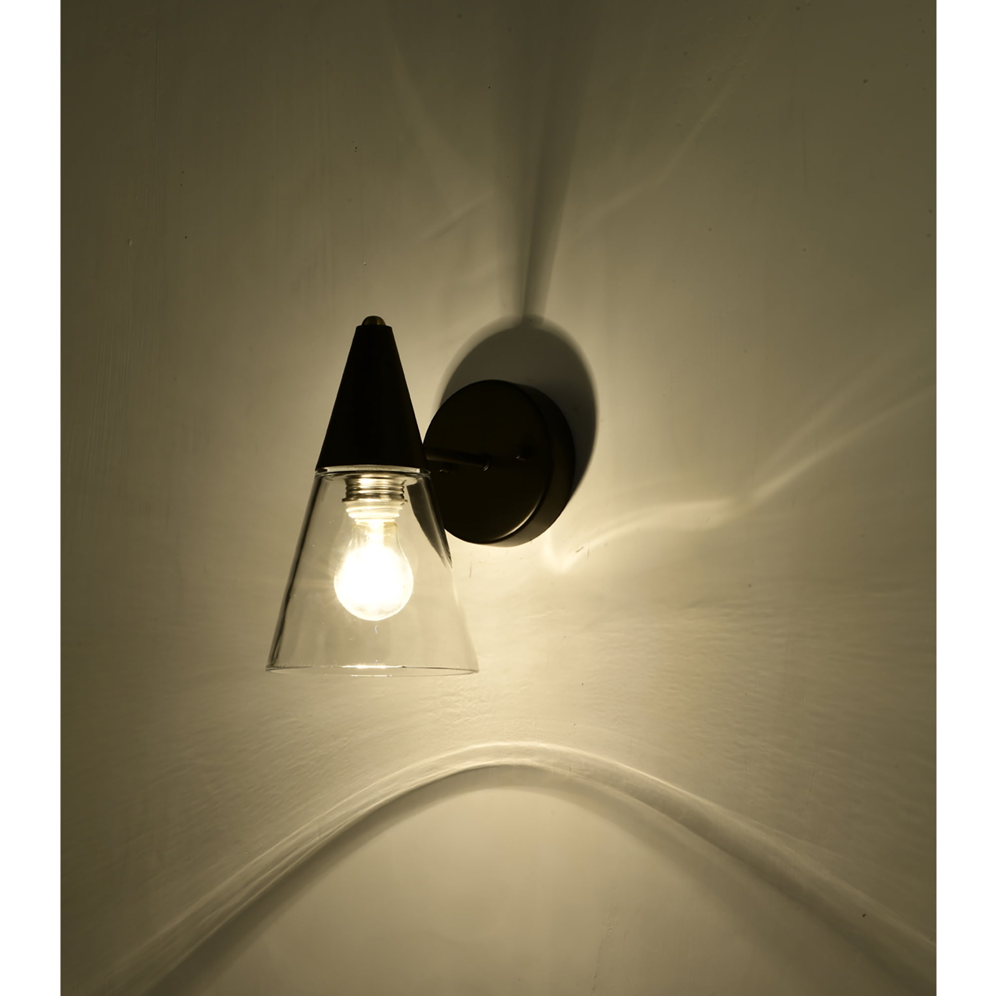 Warehouse of Tiffany Latier 10 Inch Matte Black Wall Sconces 1-Lighted