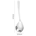 thumbnail image 2 of Cucharón skimmer, espátula wok de acero inoxidable, cuchara coladora duradera para escurrir y freír, 2 of 5