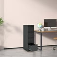 thumbnail image 2 of Xukmct Office Home Metal Vertical File Cabinet with Lock, 4 Drawer Steel Vertical File Cabinet for A4 Letter Size, Black, 2 of 9