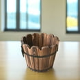 thumbnail image 4 of BESTYASH Flower Pot Bucket Wooden Barrel Planter 1Pcs Office Decoration Retro, 4 of 7