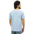 thumbnail image 4 of Atasi Men's Short Sky Blue Kurta Cotton Casual T-Shirt Ethnic Tunic-XX-Large, 4 of 7