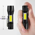 thumbnail image 3 of XPE+COB Linterna LED USB Recargable IPX4 3 Modos Luz de Antorcha de Emergencia, 3 of 4