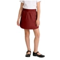 thumbnail image 2 of Lutiedan Girls School Uniform Skirt Elastic High Waist Wrinkle Resistant Pull-on Scooter Skirt Workout Golf Running Skirts with Pocket 5-15 Years, 2 of 8