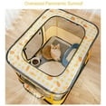 thumbnail image 6 of KISPATTI Pet Puppy Dog Playpen, Small Dog Tent Crates Cage Indoor/Outdoor, Portable Playpen for Dog and Cat, Foldable Pop Up Dog Kennel Playpen, Yellow, 6 of 7