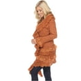 thumbnail image 2 of Simply Couture Women's Casual Knit Long Sleeve Open Front Cardigan Sweaters-Brown-Medium, 2 of 3