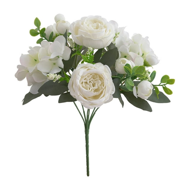 TIMIFIS Artificial Flowers for Outdoors Simulated Flower Home Decoration Wedding Handheld Flower Road Guide Wall Artificial Flower Outdoor Faux Plants