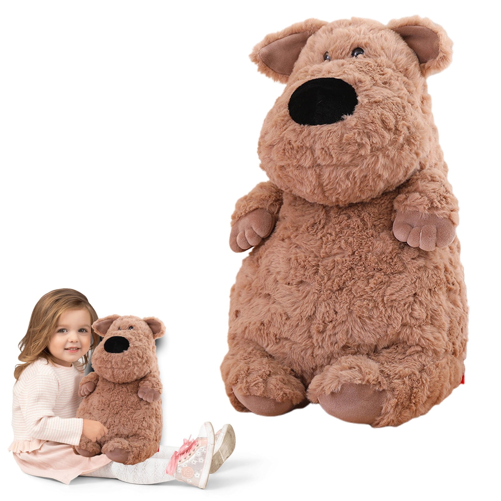 RUIG 15 Inch Farm Animal Cute Plush Toys - Brown Puppy, White Rabbit & Pink Pig Stuffed Animals,Stuffed Animals Gifts for Baby Shower Birthday Party Prizes and Table Decor