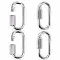 thumbnail image 1 of fastboy 4pack/lot Quick Link Metal Carabiner Chain Connectors Heavy Duty Locking Clips For Outdoor, 1 of 6