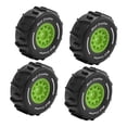 thumbnail image 3 of 4 piezas de repuesto para neumáticos de coche RC 1/16, piezas de reparación resistentes y elegantes, juego de neumáticos RC para deriva acuática, Verde, 3 of 8