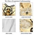 thumbnail image 4 of luoweisi Men's Beach Shorts Quick Dry Swim Trunks with Mesh Lining Bee S, 4 of 5