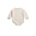 thumbnail image 5 of Baby Autumn Rompers, Splicing Color O-Neck Long-Sleeves Jumpsuit, 5 of 6