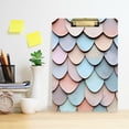 thumbnail image 2 of FORMRS Acrylic Clipboard with Low Profile Clip Standard A4 Letter Size, 12.5" x 9", Blue Shimmering Pattern, 2 of 8