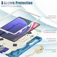 thumbnail image 5 of Case for Samsung Galaxy Tab S10 Ultra/S9 Ultra/S8 Ultra 14.6 inch, 360 Degree Rotating Hand Grip Shockproof Cover with Shoulder Strap, Colourful Blue, 5 of 7