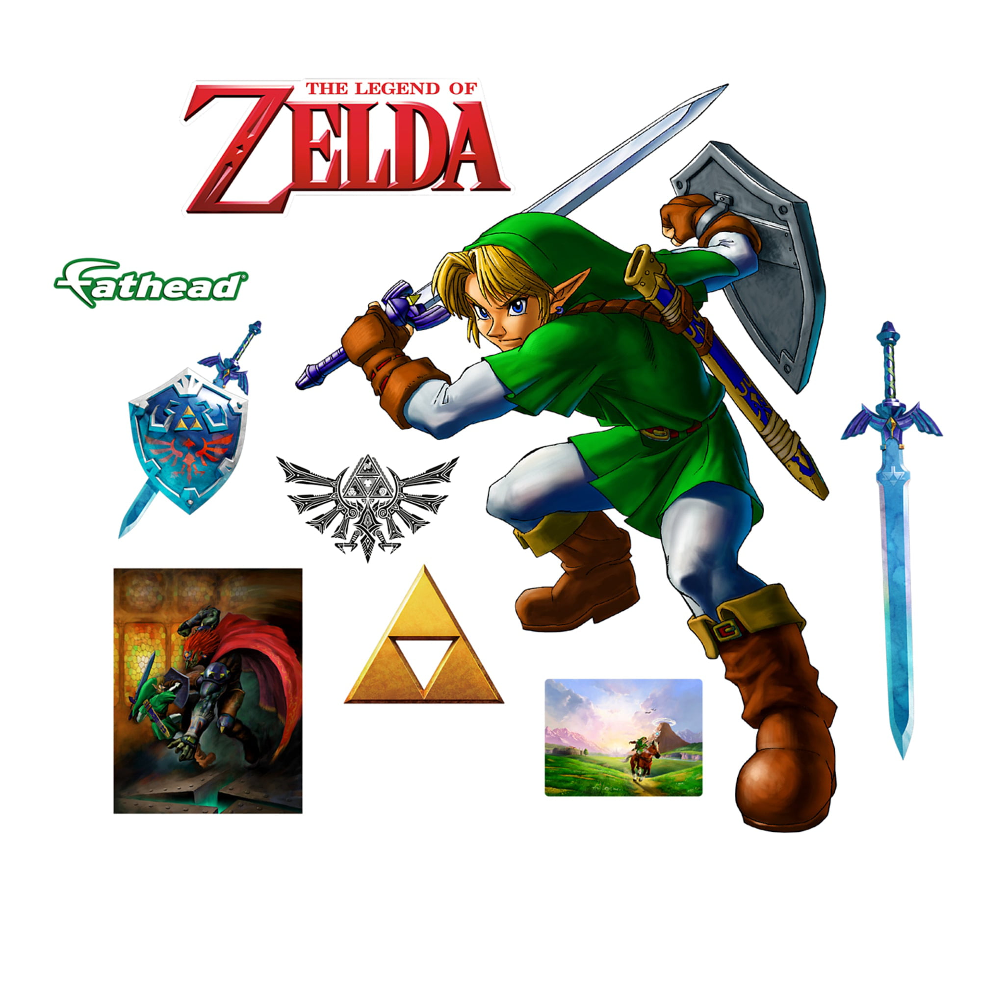 Legend of Zelda bong sticker Link Decal 3" x 4"