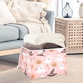 thumbnail image 3 of Yayeee Collapsible Cube Storage Bin with Lid Fabric Closet Decorative Basket with Handles, Cute Pink Halloween, 3 of 7