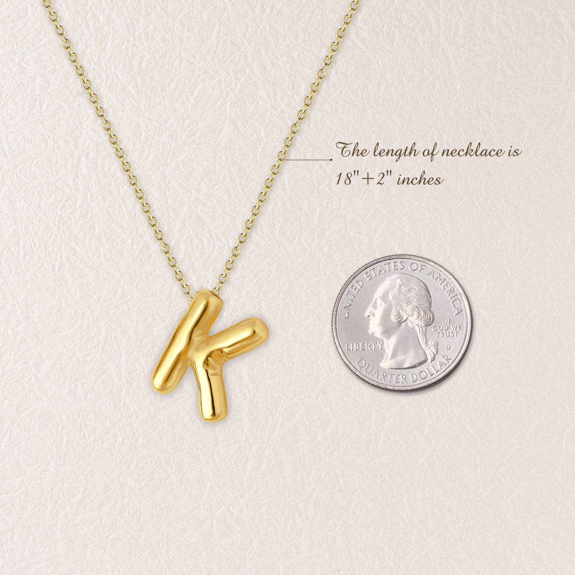 Anavia Letter X Dainty Initial Necklaces for Women Girls Balloon Letter Jewelry for Mom Birthday Gift Best Friend Gift