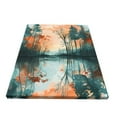 thumbnail image 2 of 12x16 inch Frameless Canvas Painting Watercolor Sunset Lake Water,Exquisite Bathroom Accessory,Bathroom,Yard Garden,Studio Wall Decor Poster & Prints,Modern Style Watercolor Canvas Paintings, 2 of 6