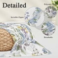 thumbnail image 3 of Vintage Spring Floral Throw Pillow Covers, Farmhouse Flowers Watercolor Soft Breathable Pillow Cases with Invisible Zipper for Sleeping, Small Pillowcases for Couch Bed Sofa Chair 16x24 Inches, 3 of 9
