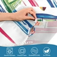thumbnail image 5 of Yayeee Kitchen Curtains Tier Set of 2 Light Filtering 57"x24" Over Sink Window Panels, Hand Drawn Sailboats, 5 of 7