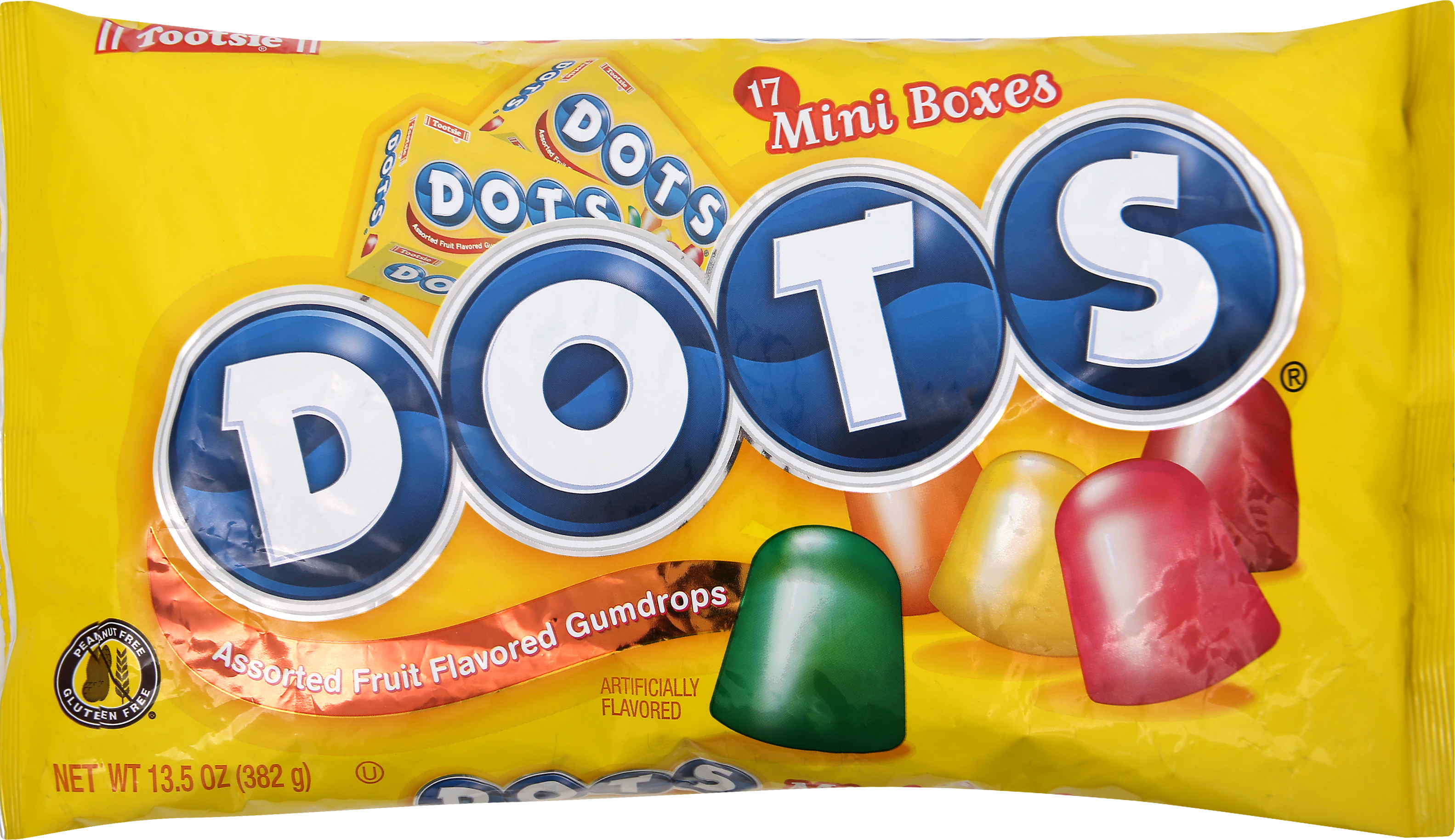 Tootsie Dots Candy - 8 Ounce Bags - 8ct Box
