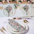 thumbnail image 3 of Vintage Spring Floral Cloth Napkins, Farmhouse Flowers Blue Vintage Washable and Reusable Dinner Napkins Set of 2, Table Napkin for Kitchen Party Birthday Wedding Hotel Housewarming 20"x20", 3 of 9