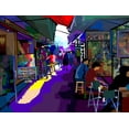 thumbnail image 2 of Pansanit, Surapol 32x25 Black Ornate Wood Framed with Double Matting Museum Art Print Titled - City Corner Art, 2 of 4