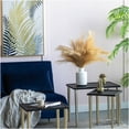 thumbnail image 6 of Bohemian Nesting Side Tables Set of 3 with Rattan Tops and Gold Metal Legs, 6 of 10