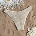 thumbnail image 4 of Xfvqtps Womens Bikini Swim Bottom Briefs Ribbed Solid Color High Cut Swimwear Swimsuit Bottoms, 4 of 7