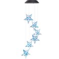 thumbnail image 1 of Campanas de viento solares, lámpara colgante LED con energía solar impermeable que cambia de color para decoración al aire libre, 1 of 5