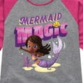 thumbnail image 3 of Santiago of The Sea - Mermaid Magic - Toddler And Youth Girls Raglan Graphic T-Shirt, 3 of 4