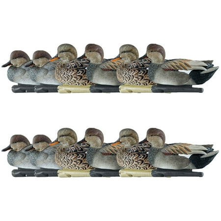 Avian X Topflight Gadwall Decoys Realistic Gray Duck Set of 12 Multicolor