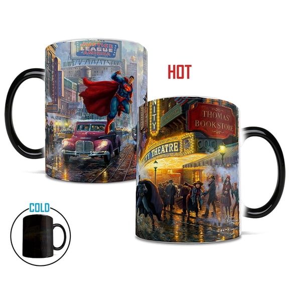 DC Comics (Batman, Superman and Wonder Woman) Morphing Mugs® Heat-Sensitive Mug Thomas Kinkade Studios Art MMUG847