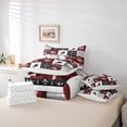 thumbnail image 6 of Manfei Western Cowboy 7 Pieces Bedding Comforter Set,Rustic Farmhouse Cabin Full Bedding Set,Patchwork Geometric Plaid Fitted Sheet Flat Sheet For Boys Teens,Luxury Bedroom Decor, 6 of 8