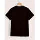 thumbnail image 3 of Letters Print Tops, Men's T-shirt, Summer Trendy Casual Short Sleeve s, Outdoor Sports Clothing,Leisurewear Tee For Adult, Men, Women, Teen, Teenager, Adolescent, Youth, 3 of 7