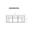 thumbnail image 3 of TK Classic Laguna 3 Piece Wicker Patio Sofa in Brown, 3 of 6
