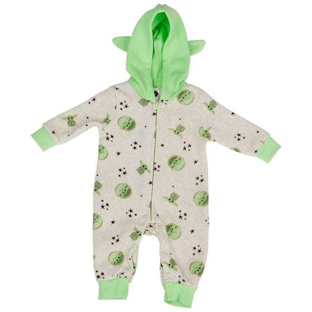 Star Wars The Child Grogu I'm All Ears Hooded Romper-0-3 Months