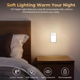 thumbnail image 3 of VST Motion Sensor Step Night Light, Rechargeable Battery Powered Led Light with Magnetic Suck Installation for Bedroom Hallway Stair Nursery Kids Room (2.68 inch 3000K 6Pack Silver), 3 of 7