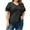 Black-02, variant on Mittory Womens Plus Size T Shirt V Neck Loose Fit Ruffle Sleeve Summer Hollow Casual Tops Blouse