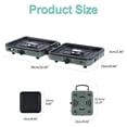 thumbnail image 5 of 2 Burner Camping Stove with Windshield, 20000 BTU Propane Stove, Portable Folding Gas Stove with Frying Pan, Carrying Bag for Camping, Backyard BBQ,Tailgating, 5 of 7