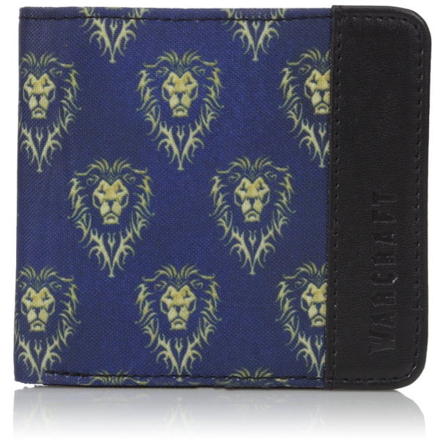 Cartera con logotipo de Warcraft Movie Alliance para hombre, color negro