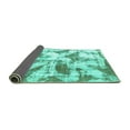thumbnail image 2 of Ahgly Company Indoor Rectangle Abstract Turquoise Blue Modern Area Rugs, 7' x 10', 2 of 4