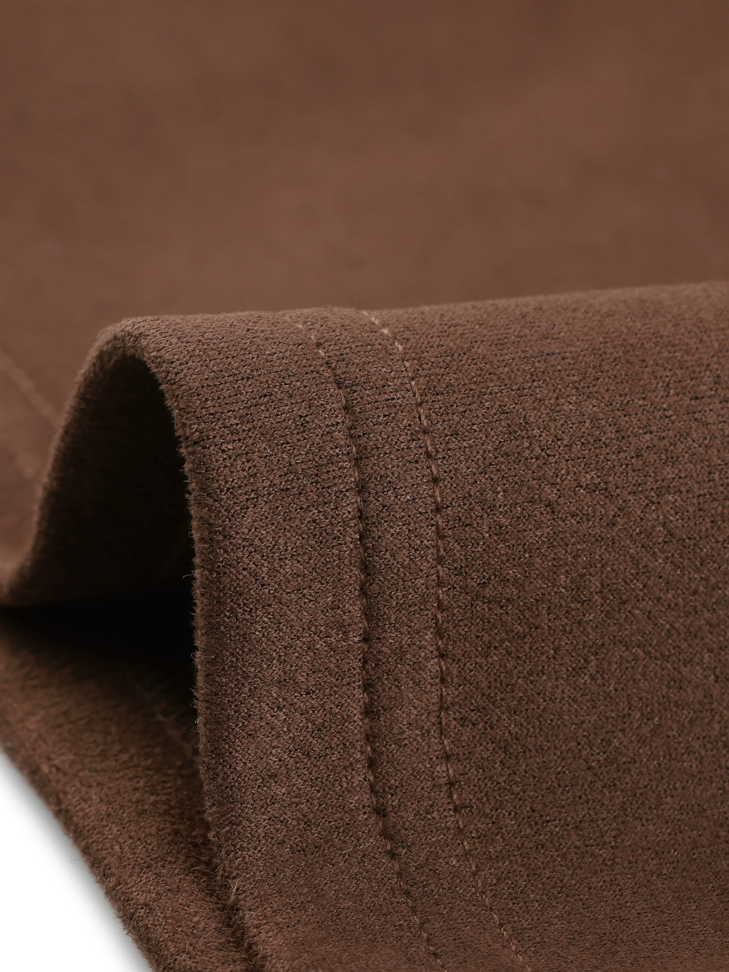 DARING DIVA Women's Suede Lapel Collar Tie Waist Blazer Jackets XL Brown